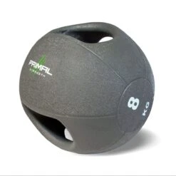 Primal Strength Double Handle Medicine Balls -Fitness Equipment Store img 19 doublemedball grey 8kg compressor