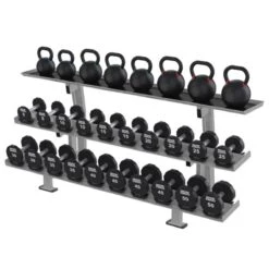 Hammer Strength HD Elite Three Tier Dumbbell Rack -Fitness Equipment Store img 20 hs 3tier full kettle