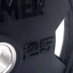 Hammer Strength Rubber Olympic Plates - RNDX -Fitness Equipment Store img 20 hs opr 25kg close compressor