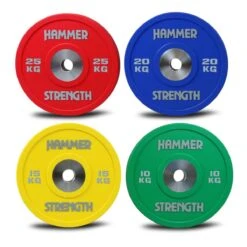 Hammer Strength Urethane Coloured Bumper Plate Pack 150kg