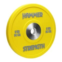 Hammer Strength Urethane Coloured Bumpers -Fitness Equipment Store img 20 hs ubp yellow 15kg compressor