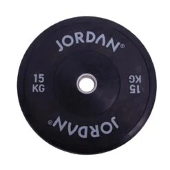 Jordan Olympic HG Black Rubber Bumper Plates (5kg - 25kg) -Fitness Equipment Store img 20 jlbrtp2 15kg opti