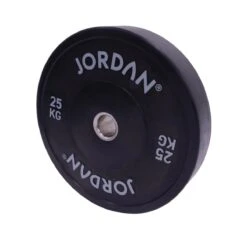 Jordan Olympic HG Black Rubber Bumper Plates (5kg - 25kg) -Fitness Equipment Store img 20 jlbrtp2 25kg 45 opti 1