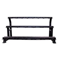 Jordan 10 Pair Dumbbell Rack With Saddles (3 Tier) -Fitness Equipment Store img 20 jtdr blk face compressor 1