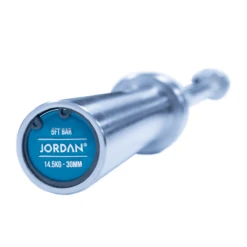 Jordan Steel Series Olympic Bars With Bearings (5ft / 6ft / 7ft) -Fitness Equipment Store img 22 jf jtnb 5ft end opti