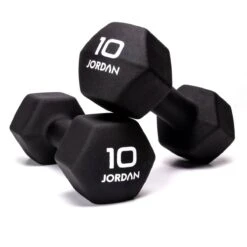 Jordan Neoprene Hex Studio Dumbbell Pairs (0.5kg - 10kg) -Fitness Equipment Store img 22 jf nsd 10 opti