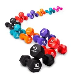 Jordan Neoprene Hex Studio Dumbbell Pairs (0.5kg - 10kg)