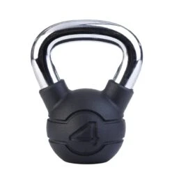 Jordan Black Rubber Chrome Kettlebell (4kg - 24kg) -Fitness Equipment Store img 22 jtkbrc3 04 opti 1