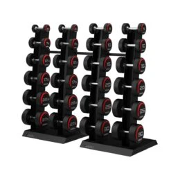 Jordan Vertical Dumbbell Racks (S-Series) -Fitness Equipment Store img 22 jtvdr4 blk full45