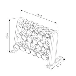 NOHRD Dumbbell Set And Rack -Fitness Equipment Store img 22 n dumb dimensions opti