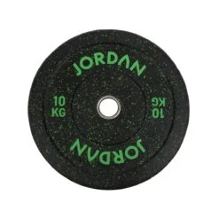 Jordan HG Fleck Coloured Rubber Bumper Plates -Fitness Equipment Store img 23 jlfrctp 10 green