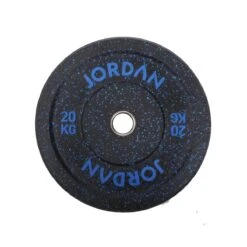 Jordan HG Fleck Coloured Rubber Bumper Plates -Fitness Equipment Store img 23 jlfrctp 20 blue