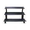 Jordan Hex Dumbbell Rack With Shelves -Fitness Equipment Store img 23 jthdr 12 blk 3tier empty opti