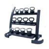 Jordan Kettlebell Rack (3 Tier) 1 Jordan Kettlebell Rack (3 Tier) -Fitness Equipment Store img 23 jtkbr 03 blk 45lfull opti