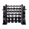 Jordan Ignite Pump X Rubber Studio Barbell Sets With Rack (Holds 30 Sets) -Fitness Equipment Store img 23 jtspsr3 p3 blk opti
