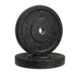 UKSF Speckled Pegasus Vulcanized Rubber Bumper Plates -Fitness Equipment Store img 23 uksf vulc 15kgyellow opti