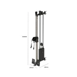 Wolverson Fitness Bison Series Single Pulley -Fitness Equipment Store img 23 wfbs singlepulley dimensions opti