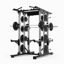 Exigo E80 Elite Dual Half Rack -Fitness Equipment Store img 24 e80 1820 l45 withplates opti