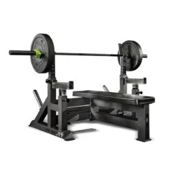 Primal Pro Series V2 Adjustable Olympic Bench With Spotter & Platform