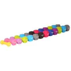Physical Company Neo-Hex Dumbells Colour-Coded (1kg - 10kg)