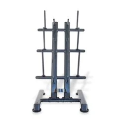 12 X Studio Pump Sets With Rack (Chrome Bar / Coloured Discs) -Fitness Equipment Store img ppr12e emtpyfacing 1