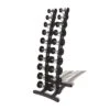 Upright Dumbbell Rack With 10 Pairs PU Dumbbells (1kg-10kg) -Fitness Equipment Store img ppu10dr upright