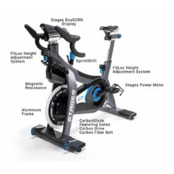 Stages SC3 Indoor Cycle -Fitness Equipment Store img stagessc3 45annotate 1